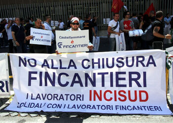 MANIFESTAZIONE LAVORATORI FINCANTIERI
