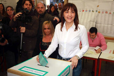RENATA POLVERINI AL VOTO PER REGIONE LAZIO
