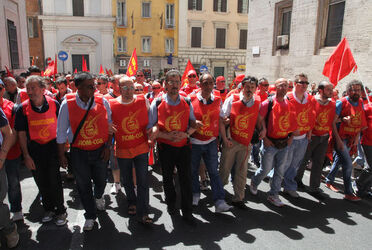MANIFESTAZIONE FIOM CGIL CONTRO RIFORMA LAVORO
