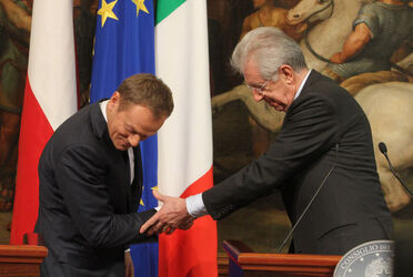 INCONTRO DONALD TUSK MARIO MONTI