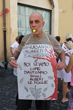 MANIFESTAZIONE LAVORATORI INIDONEI A MONTECITORIO MANIFESTAZIONE LAVORATORI INIDONEI A MONTECITORIO