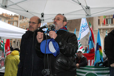 MONTECITORIO CGIL CISL UIL CONTRO FINANZIARIA