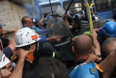 MANIFESTAZIONE OPERAI ALCOA