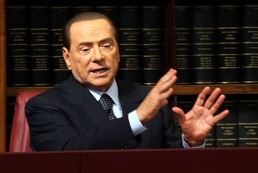 CONFERENZA STAMPA BERLUSCONI ALFANO
