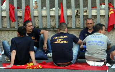 MANIFESTAZIONE LAVORATORI FINCANTIERI