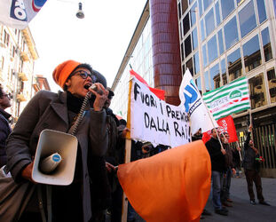 MANIFESTAZIONE DIPENDENTI RAI MANIFESTAZIONE DIPENDENTI RAI