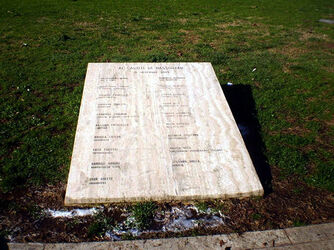 MONUMENTO AI CADUTI DI NASSYRIA IMBRATTATE