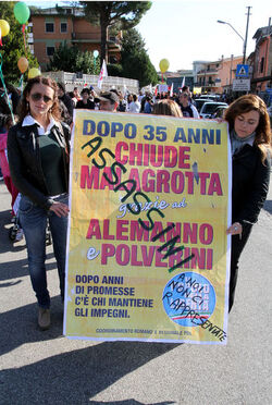 MANIFESTAZIONE DISCARICA RIANO ROMA MANIFESTAZIONE DISCARICA RIANO ROMA