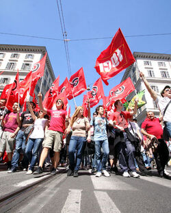 MANIFESTAZIONE RIFONDAZIONE COMUNISTA