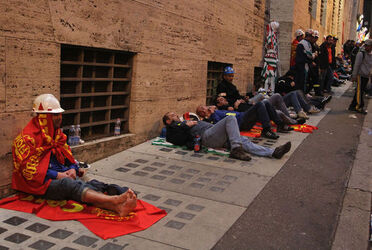 MANIFESTAZIONE LAVORATORI ALCOA MANIFESTAZIONE LAVORATORI ALCOA