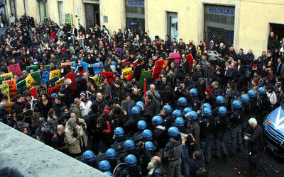MANIFESTAZIONE STUDENTI E COBAS