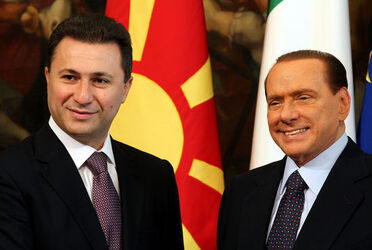 NIKOLA GRUEVSKI SILVIO BERLUSCONI