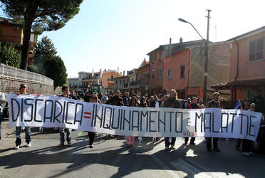 MANIFESTAZIONE DISCARICA RIANO ROMA MANIFESTAZIONE DISCARICA RIANO ROMA