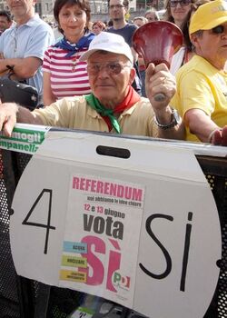FINE CAMPAGNA PER IL SI AL REFERENDUM