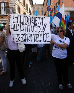 MANIFESTAZIONE CISL UIL CONTRO MANOVRA