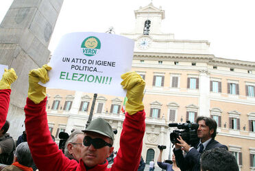 MANIFESTAZIONE VERDI CONTRO BERLUSCONI
