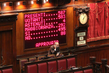CAMERA VOTO DI FIDUCIA MANOVRA FINANZIARIA CAMERA VOTO DI FIDUCIA MANOVRA FINANZIARIA