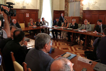 INCONTRO PATRONI GRIFFI SINDACATI