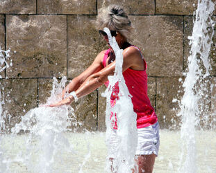 CRONACA CALDO A ROMA