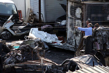 AEREO PRECIPITATO SU SFASCIACARROZZE