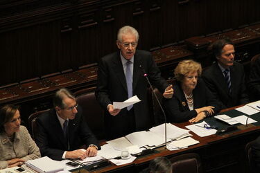 VOTO FIDUCIA ALLA CAMERA GOVERNO MARIO MONTI