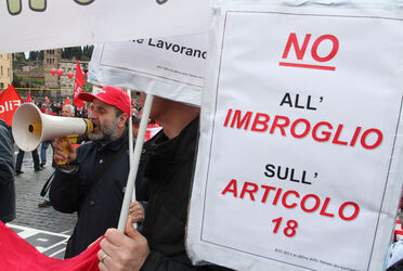 MANIFESTAZIONE CGIL IN DIFESA ARTICOLO 18