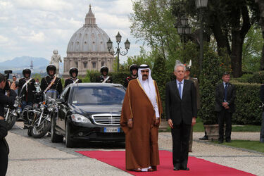 INCONTRO MARIO MONTI SHEIKH HAMAD BIN KHALIFA AL THANI