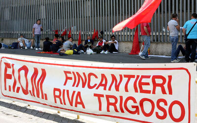 MANIFESTAZIONE LAVORATORI FINCANTIERI