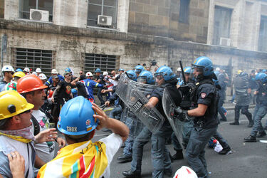 MANIFESTAZIONE OPERAI ALCOA