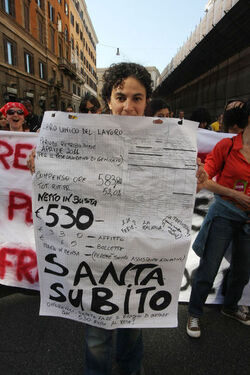 MANIFESTAZIONE CONTRO IL PRECARIATO MANIFESTAZIONE CONTRO IL PRECARIATO