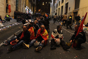 MANIFESTAZIONE LAVORATORI ALCOA MANIFESTAZIONE LAVORATORI ALCOA