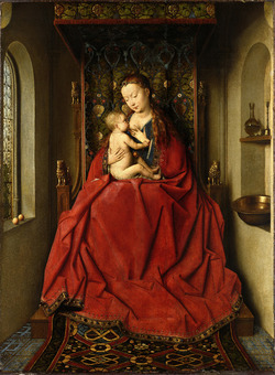 Jan van Eyck Madonna con bambino