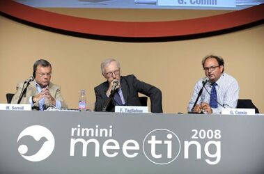 Rimini 27 august 2008 Meeting FERPI in the picture Martin Sorrell Ceo di WPP Fiorenzo Tagliabue president and managing director of SEC and Gianluca Comin president of FERPI and ENEL foreign director