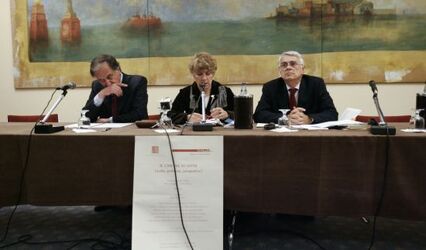 Rome 11th november 2008 50th anniversary CSM In the picture Mario Dogliani with Rita Sanlorenzo with Livio Pepino ©AlessandroMeoli StudioFranceschin