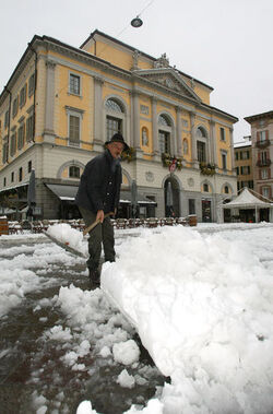 Lugano nevicata
