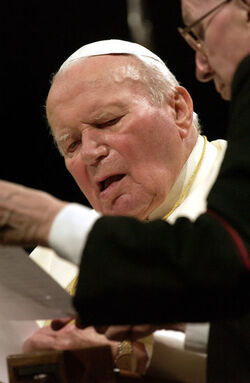 Berna Papa Giovanni Paolo II in visita in Svizzera