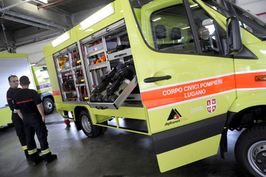 Lugano nuovo veicolo pompieri Lugano nuovo veicolo pompieri