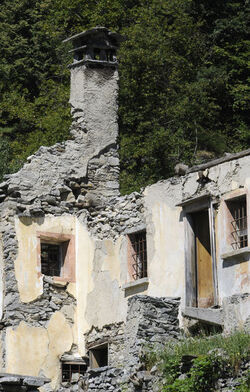 Crana casa in rovina rovine