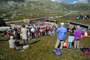Passo San Gottardo Festa Nazionale santa messa