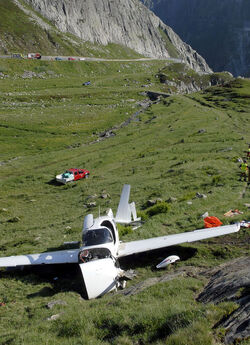 Passo San Gottardo incidente aereo
