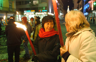 Locarno fiaccolata Autogestiti