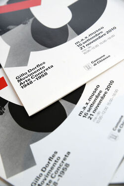 Chiasso inaugurazione mostra Gillo Dorfles
