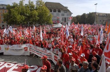 Zurigo manifestazione UNIA OCST