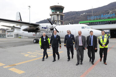 Agno primo volo di qualifica di Minoan Air a Lugano Airport
