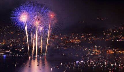 Lugano spettacolo pirotecnico festa Nazionale 1.agosto