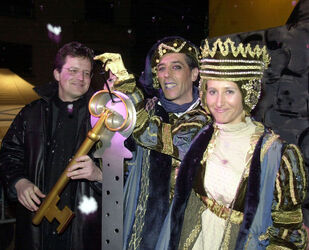 Biasca apertura carnevale con Re e Regina Naregna