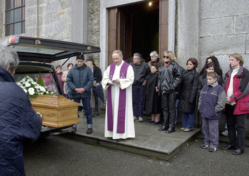 Biasca funerali A.Russo vittima incidente Claro