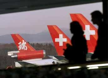 Svizzera Swissair e aeroporto Zurigo Kloten
