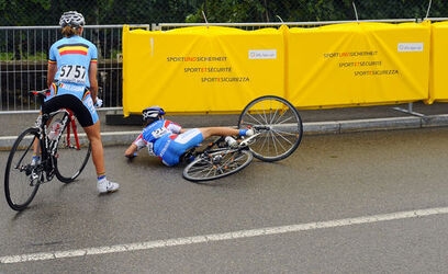 Ciclismo Mondiali Mendrisio 09 tappeti di protezione Upi