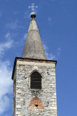 Ascona campanile della chiesa collegio Papio
